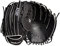 WILSON Mädchen A700 Fastpitch 12.5 Softball-Handschuh, schwarz/weiß