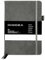 Dinora® Notizbuch A5 Hardcover - Dotted Bullet Journal - PU Leder - 200 nummerierte Seiten - 100g Avery Papier - Grau