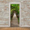 A.Monamour Türtapete Selbstklebend Türfolie Türposter 3D Brücke Zum Dschungel Khao Yai Nationalpark Thailand Vinyl Folie Türdeko Tapete Wandbild Türaufkleber Türtattoo 90 x 200 cm