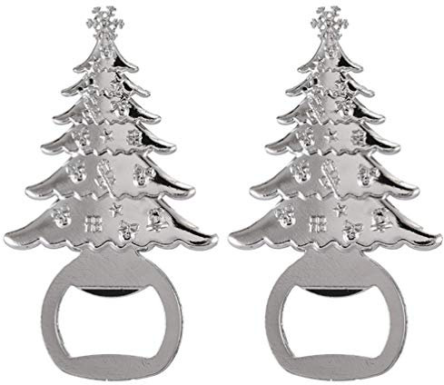 TOYANDONA 2pezzi Apribottiglie Forma Di Albero Di Natale Per Vino e Birra Strumenti Di Apertura Bottiglie Per Feste Natalizie e Bar