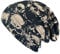 Wollhuhn ÖKO Jungen/Mädchen Bequeme Weiche Long Beanie/Mütze/Beanie-Mütze/Strickmütze/Kindermütze Jersey Gefüttert Übergangszeiten (Öko-Stoffe/Bio) (LB Skulls Taupe/Schwarz, M)