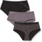 DIM Boxer Femme Les Pockets Coton Couleurs & Motifs x3, Lot Noir Logo, XXL
