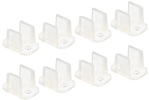 sourcing map 80 Stück LED Neon Montageclips Befestigungsklemmen Halter für 6mm Silikon LED-Lichtstreifenclips LED Neon Flexstreifenbeleuchtung