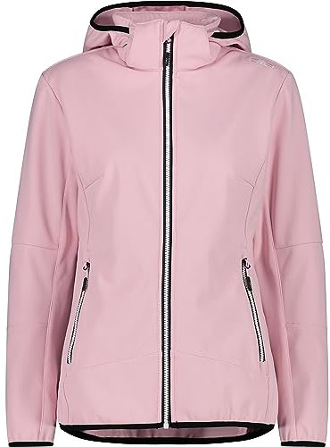 CMP W Jacket Zip Hood V Pink, Damen Ponchos und Capes, Größe 46 - Farbe Pink