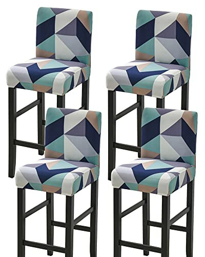 Meigeh Stuhlbezug Hoch Barhocker Abdeckungen Bar Stuhlhussen Bezug für Hochstuhl Stühle Überzüge für Barhocker Esszimmer Stuhlbezüge