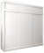 MEBLE KRYSPOL Tokyo 250 Kleiderschrank mit DREI Schiebetüren für Schlafzimmer – moderner Aufbewahrungsschrank mit Kleiderstange und Regalen – 250x240x62cm - Mattweiß mit Verlängerung