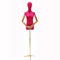 Schneiderpuppe Erwachsene Frau Verstellbare Schneiderbüste Schaufensterpuppe Mit Kopf Goldener Dreieckiger Sockel Stabil Schaufensterständer Bekleidungsgeschäft ( Color : J , Size : S )