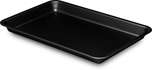 Guardini, Teglia rettangolare 21x31 cm, Acciaio con rivestimento antiaderente, Nero, Made in Italy, Linea Gardenia