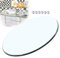 WORDFUN Cristales para Mesas Superficie Redonda De Mesa, 70/80/90cm, Tablero De Vidrio Redondas para Mesa De Centro, Mesa Comedor Redonda, Resistente Al Calor, Seguro Y Estable