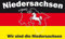 Flagge Fahne Niedersachsen Wir sind die Niedersachsen - 90x150 cm Fahnen