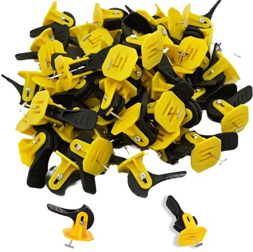 Aisamco Tile Leveling System Kit Tile Spacers Reusable Tile Tools,50pcs Tile Leveler Spacers,Installation and Correction for Tile and Floor