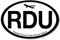 WildeBabsKLBT 11cm Hochwertiger Auto-Aufkleber Sticker Decal Autoaufkleber Aufkleber-Folie Wetterfest Rdu Raleigh Durham International Airport F1658