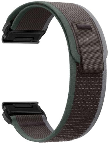 ZoRoll 26mm QuickFit Armband für Garmin Tactix 8 51mm/Fenix 8 51mm/7X/6X GPS/6X PRO/5X/5X Plus/5X GPS, Elastisch Nylon Ersatzarmband für Garmin Enduro 3/Epix Pro/tactix 7 Pro - Blau&Schwarz
