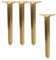 Geesatis 14-inch Mid Century Furniture Legs Vintage Bronze Sofa Adjustable Legs Cabinet Legs, 4 Pack