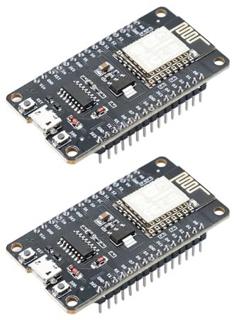 RUIZHI 2 Stück ESP NodeMcu Lua WiFi V3 Modul, ESP NodeMCU ESP12E WiFi Entwicklungsboard mit CH340 NodeMcu Lua WiFi 2.4 GHz V3 Modul kompatibel mit Arduino IDE/Micropython