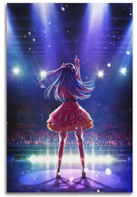 Polina Anime-Poster Oshi No Ko auf Leinwand, Wandkunst, Dekoration, Wohnzimmer, Schlafzimmer, Dekoration, Poster, 30 x 45 cm, ungerahmter Stil