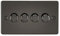 4G 2-way 10-200W (5-150W LED) Intelligent dimmer - Gunmetal
