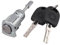 Barillet Complet de Porte Avant Gauche (coté Chauffeur) avec clés compatible pour VW Bora Fox Golf 4 Jetta Multivan Polo Transporter Octavia Fabia Arosa 604837167