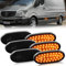OZ-LAMPE LED Seitenmarkierungsleuchte für Mercedes Benz Sprinter W906 VW 2E 2F, Blinker Seitenblinker mit Canbus Fehlerfrei, Schwarz, 6 Stücke