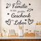 TOARTI Wandaufkleber Spruch Familie ist Geschenk Wandtattoo Schwarz (BxH) 90 x 30 cm Wandtattoo Wohnzimmer Sprüche zitate Wandsticker Flur und Diele Aufkleber selbstklebend Sticker