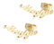 MMXX Namensohrringe Personalisierte Benutzerdefinierte Ohrringe für Frauen Benutzerdefinierte Namensohrringe Namensohrstecker Personalisierter Benutzerdefinierter Schmuck (A2: Gold)