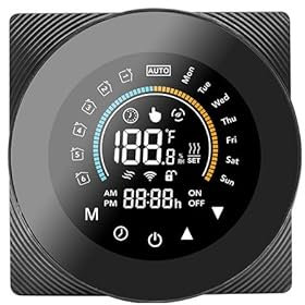 Zigbee Smart Thermostat,Programmable, Voice Control,Intelligent Digital Display, Energy Saving,Works with Alexa，for Home Water Heating,Water Boiler,gasboiler, Hub Required
