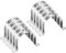 sourcing map 10pcs 3 Inch 76mm Conduit Clamps, M76 U Tube Pipe Clamp, Stainless Steel Rigid Pipe Strap, U Shaped Bracket with Two Hole for Pipe Tube Hose Wire Cord,Thick
