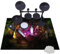 180 x 140 cm Tapis de Tambour Insonorisé - Tapis pour Batterie et Percussions - Tapis Professionnel Rectangulaire de Jazz pour Grosse Caisse Claire et Autres Instruments de Musique Antidérapant