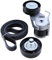 Keilrippenriemensatz Keilrippenriemen Spanner Umlenkrolle Riemenspanner Spannrolle Spannarm Keilriemensatz für Bora Golf 4 für Octavia 1U Leon 1M Toledo 1M 1.4 16V 1.6 16V
