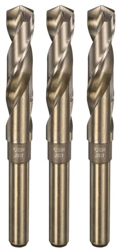 QUARKZMAN 3Stk Metallbohrer, Ø 16,3mm M35 Edelstahlbohrer, HSS Spiralbohrer