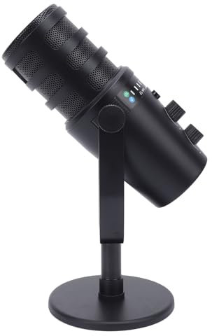 Professionelles Dynamisches Mikrofon, USB/XLR -Mikrofon mit Metallhalterung, Cardioid -Zeigepick -up, Dynamisches Vokalmikrofon für Live -Gaming, Podcast -Streaming