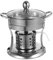 BESTonZON 1Ensemble Réchaud à Acier Inoxydable Poêle Portable pour Camping Réchaud avec Tasse Réservoir Huile Vide pour Repas Extérieur