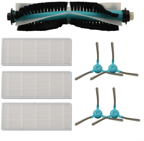 Kit de repuesto para aspiradora Conga 1290 1390 1490 1590 incluye cepillo principal, cepillos laterales y filtros