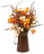 Seau de fleurs artificielles pour Halloween, décoration de bureau, décoration de bureau, décoration de ferme, décoration d'automne, pot de fleurs d'Halloween
