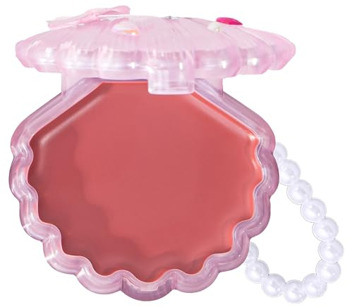 EONFAVE Creme Rouge Gesicht, Lip & Cheek Blush Balm, cremiges Rouge natürliches Finish, feuchtigkeitsspendend & leicht verblendbar, Glow Effekt, Make-up Blush Palette