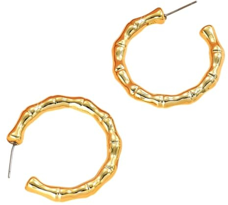 Karma NH11740718 Creolen rund Acryl Ohrringe bunt 3,8 cm Damenohrringe Ohrschmuck Kreolen Damenschmuck Damencreolen modern Geschenk für Sie