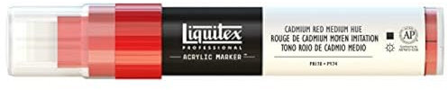 Liquitex Professional Paint Marker with 8-15 mm Wide Nib - Cadmium Red Medium Hue