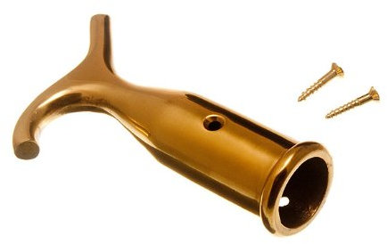 Lot Of 24 Sash Window Blind Pole Hook Polished Solid Brass