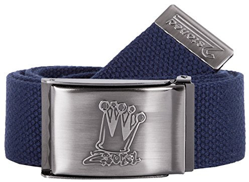Original 2stoned Tresor Gürtel/Safe Belt mit matter Schnalle Crown in Navy 4cm breit
