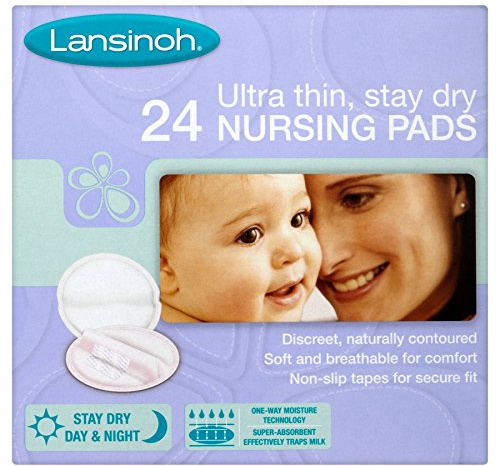12 x Lansinoh Ultra Thin, Stay Dry 24 Nursing Pads