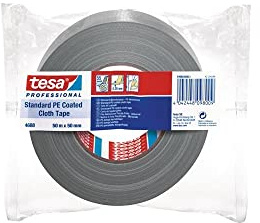 TESA 04688-00031-00 04688-00031-00-Cinta Tejido Gaffer Serie 4688-50 m x 50 mm Plata