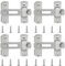 Favordrory Stainless Steel Flip Latch Gate Latches Bar Latch Safety Door Lock for Pet Gate,Cabinet Furniture, Window,Brushed Finish (4 Pack)