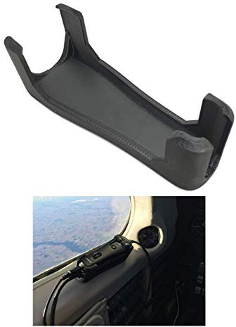 Bose A20 Aviation Headset Control Mount Clip Adapter Accessory Upgrade, Black, Better Than Shirt Clip, Dual Plug, 6-pin, U-174 Compatible