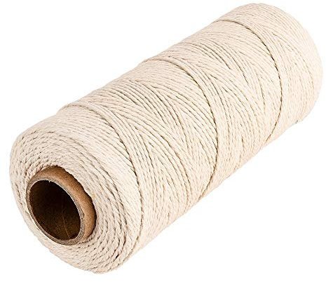Ideen mit Herz Makramee-Garn auf Rolle, naturweiß (Ø 2mm | 200m)
