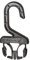tee-uu Belt Holder für Black-/Quick Koppel | ideales Zubehör | 30kg belastbarer Haken | für Kleiderstangen bis 22 mm Durchmesser