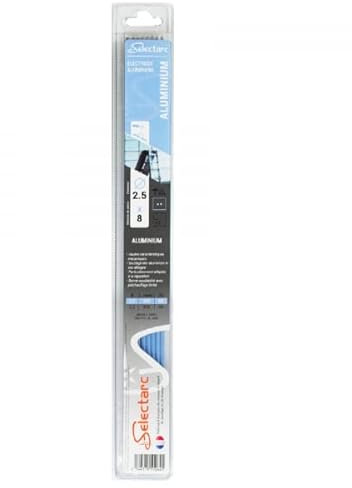 Baguettes soudure aluminium 3.2mm lot de 5 - longueur 350mm Selectarc