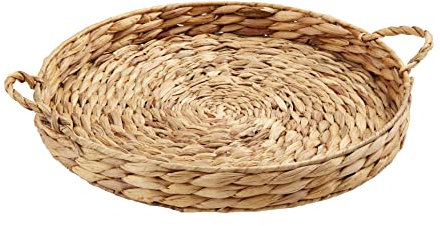 Mud Pie Hyazinthe Tablett Lazy Susan, 5,1 x 41,6 cm Durchmesser, Braun