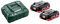 Metabo Basic Set de 2 Batteries LiHD 18 V 4,0 Ah et Chargeur ASC 55, 685163380