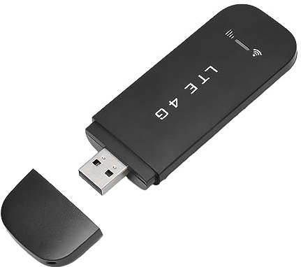 Vikye 4G LTE Mobiler WLAN-Hotspot, 4G USB Mobiler WLAN-Wireless-Router 4G LTE-Hotspot mit SIM-Kartensteckplatz, Unterstützt 10 Geräte (Schwarz)