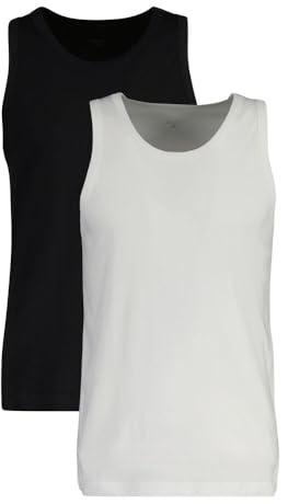 Gant Herren Tank TOP 2-Pack T-Shirt, Black/White, XL